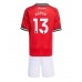 Manchester United Patrick Dorgu #13 Hjemmedraktsett Barn 2025-26 Kortermet (+ Korte bukser)